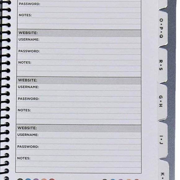 On GMA & Tamron Hall Show! Mini Password Books in Black, Red, or Purple! - Picture 12 of 13